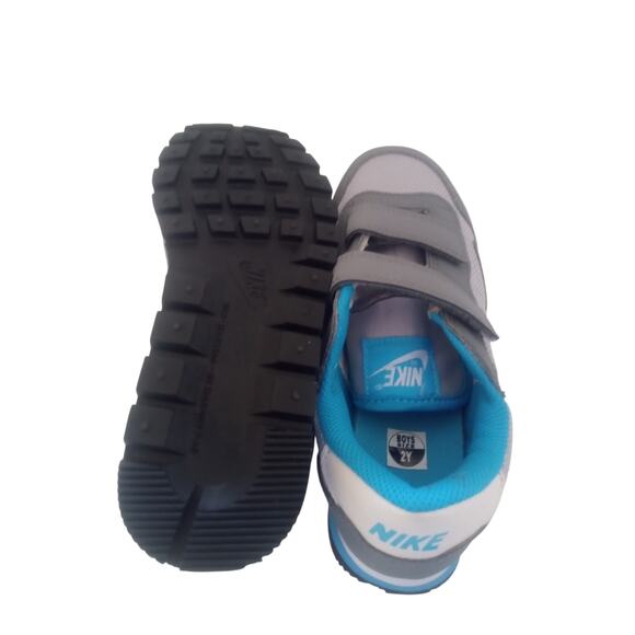 Nike Metro Plus TD Kids Shoes Size 2Y - Gray and Blue Without Box - Picture 2 of 7